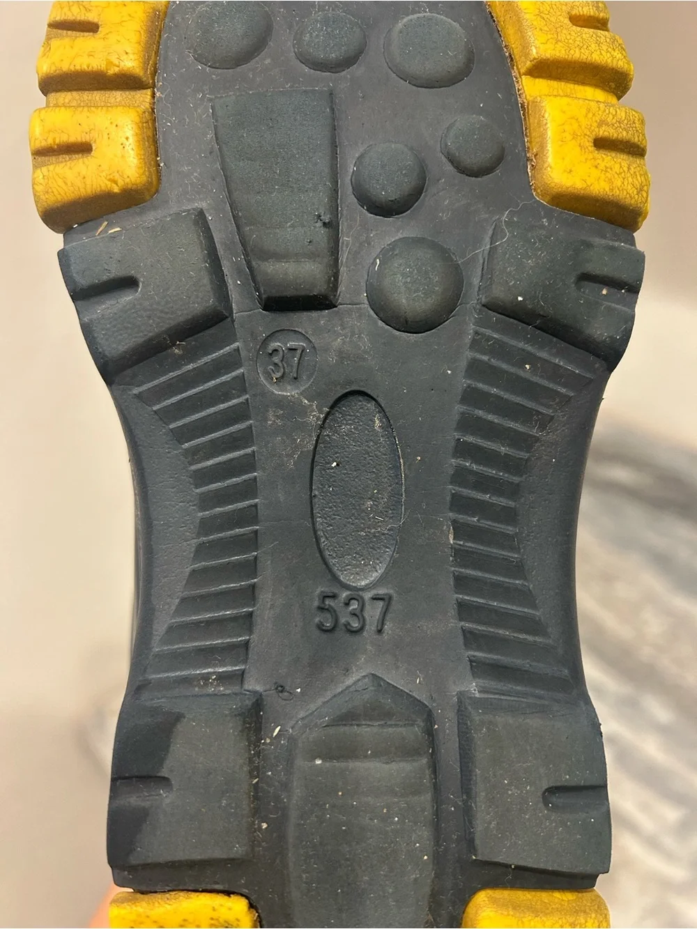 Kids' Navy and Yellow Waterproof Winter Boots